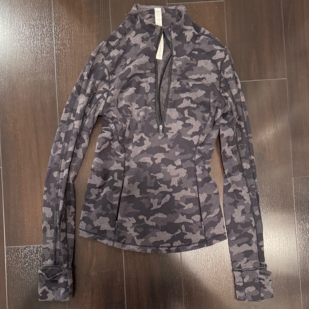 Lululemon Camouflage Zip-Up Top